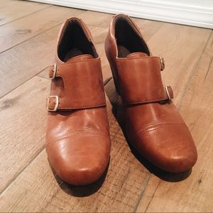 Buckled Leather Clark Booties